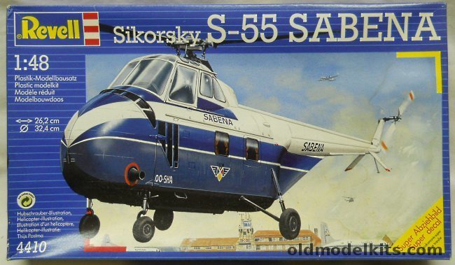 Revell 1/48 Sikorsky S-55 Sabena - HO4S Netherlands Navy Valkenburg 1960, 4410 plastic model kit